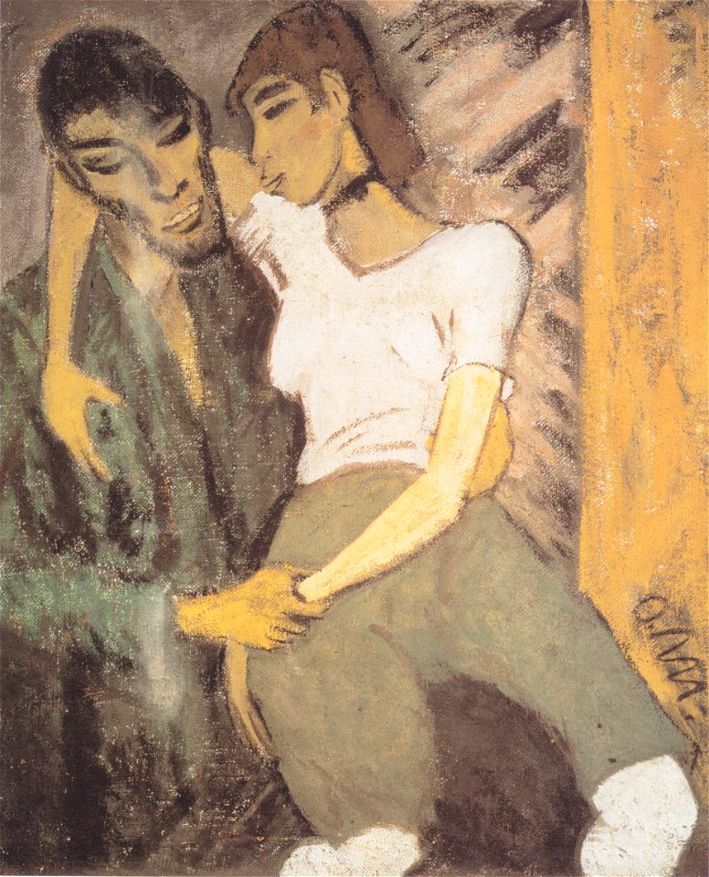 Otto Mueller - Zigeunerliebespaar - ca1916