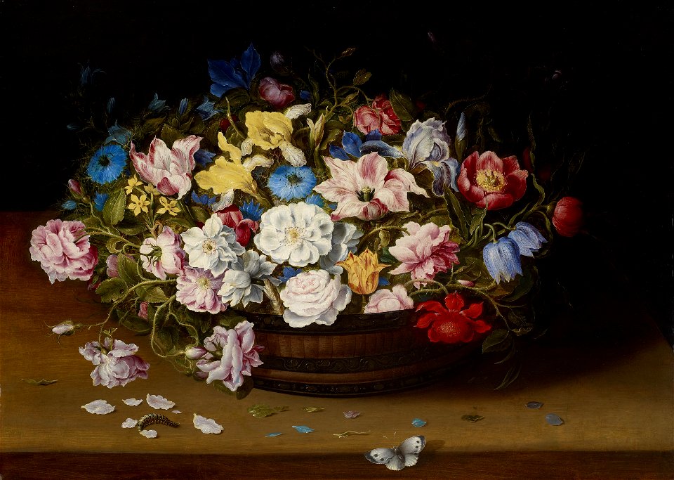 Osias Beert the Elder - Still Life of Flowers in a Basket - BF.2012.2 - Museum of Fine Arts
