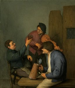 Adriaen van Ostade - Three Peasants in an Interior