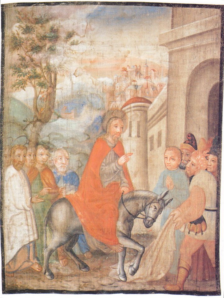 Oswalt Kreusel - Millstätter Fastentuch - Der Einzug Jesu in Jerusalem