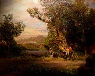 Oswald Achenbach - At Lake Nemi - 1954.110.1 - Reading Public Museum