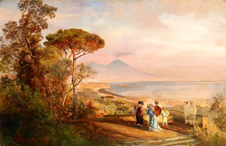 Oswald Achenbach - Golf von Neapel
