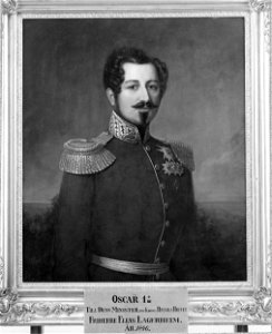 Oskar I, 1799-1859, kung (Sophie Adlersparre) - Nationalmuseum - 39357