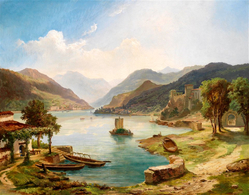 Othmar Brioschi Norditalienische Seenlandschaft