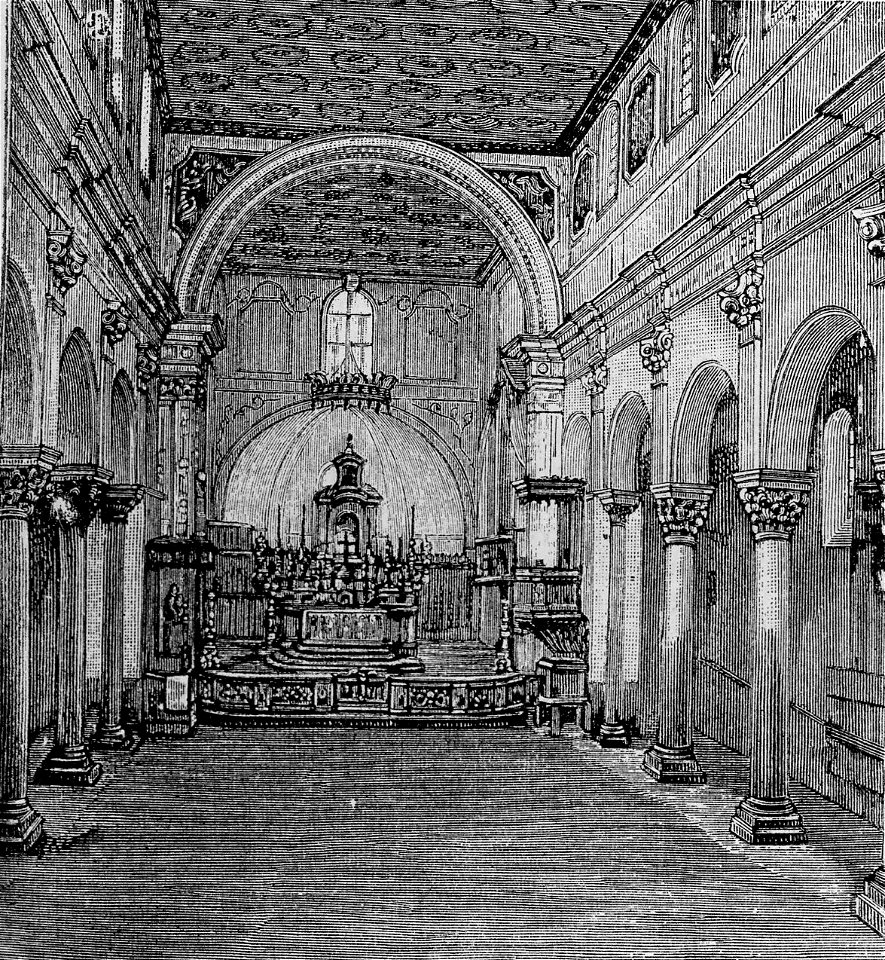 Otranto – Interno della Cattedrale (xilografia)