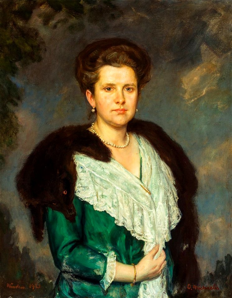 Oskar Michaelis Portrait Margarete Moras 1921