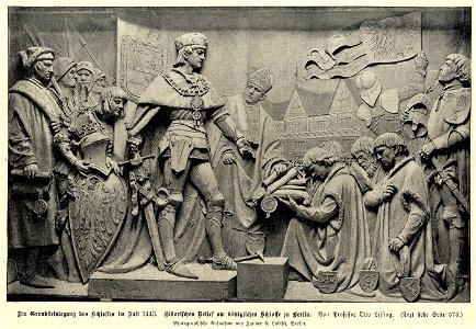 Otto Lessing - Die Grundsteinlegung des Schlosses im Juli 1441