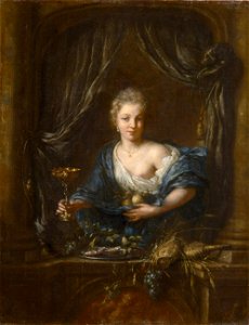 Ottmar Elliger d. J. - Mädchen mit Pokal am Fenster - GG 798 - Kunsthistorisches Museum