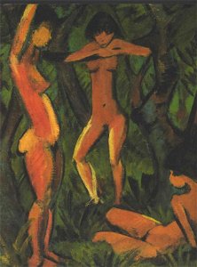 Otto Mueller - Drei Akte im Wald