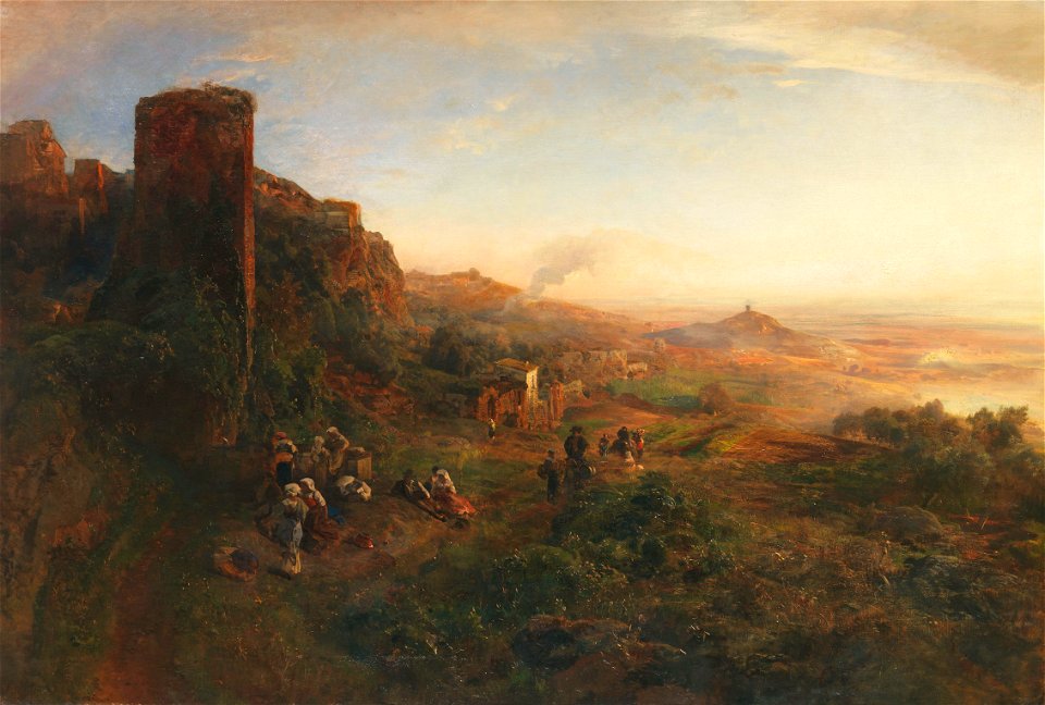 Oswald Achenbach Abendstimmung in den Albaner Bergen
