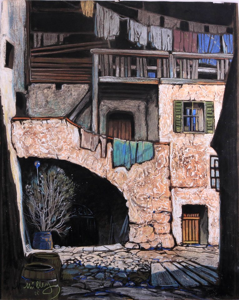 Oskar Mulley Innenhof 1920