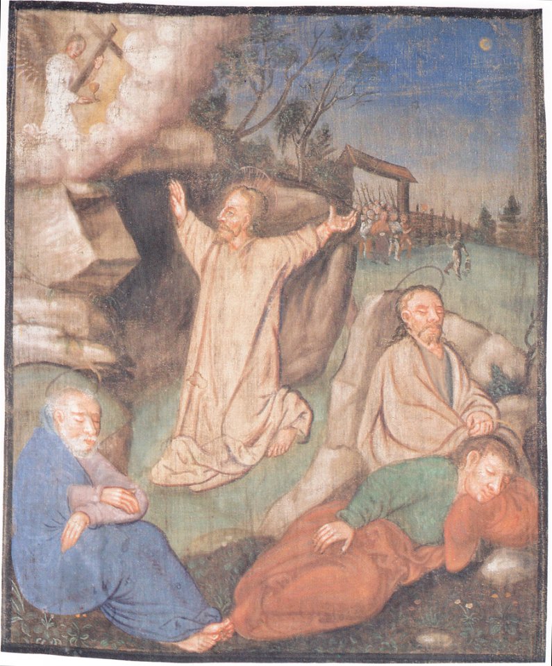 Oswalt Kreusel - Millstätter Fastentuch - Jesus am Ölberg
