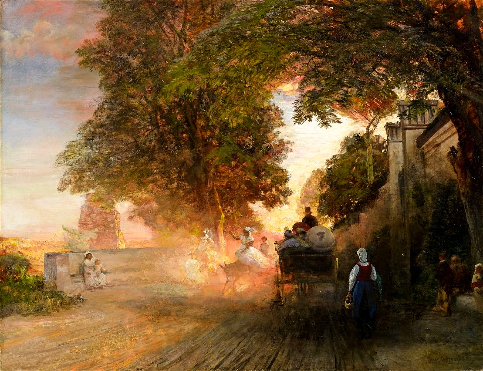 Oswald Achenbach Die Vigna Barberini
