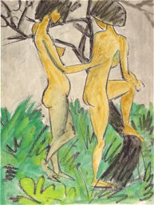 Otto Mueller - Zwei Akte im Freien, 1918-1923