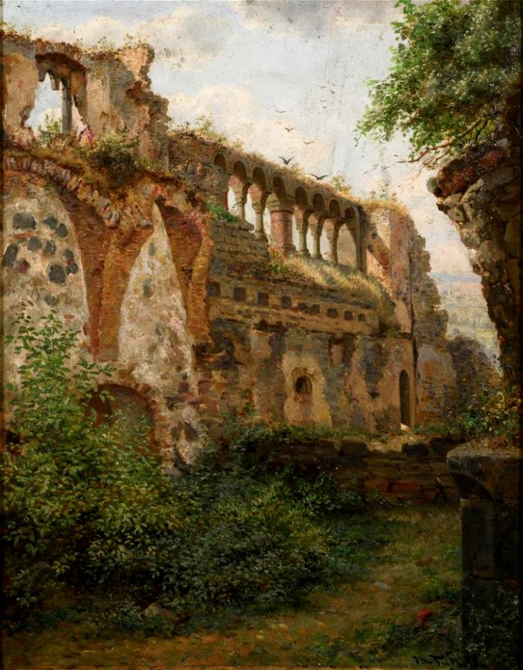 Otto Fritz Ruine Münzenberg 1895