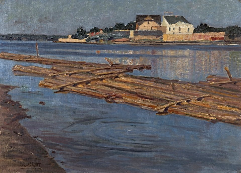 Oswald Gette - Sommermorgen an der Spree - BG-M 2040-80 - Berlinische Galerie