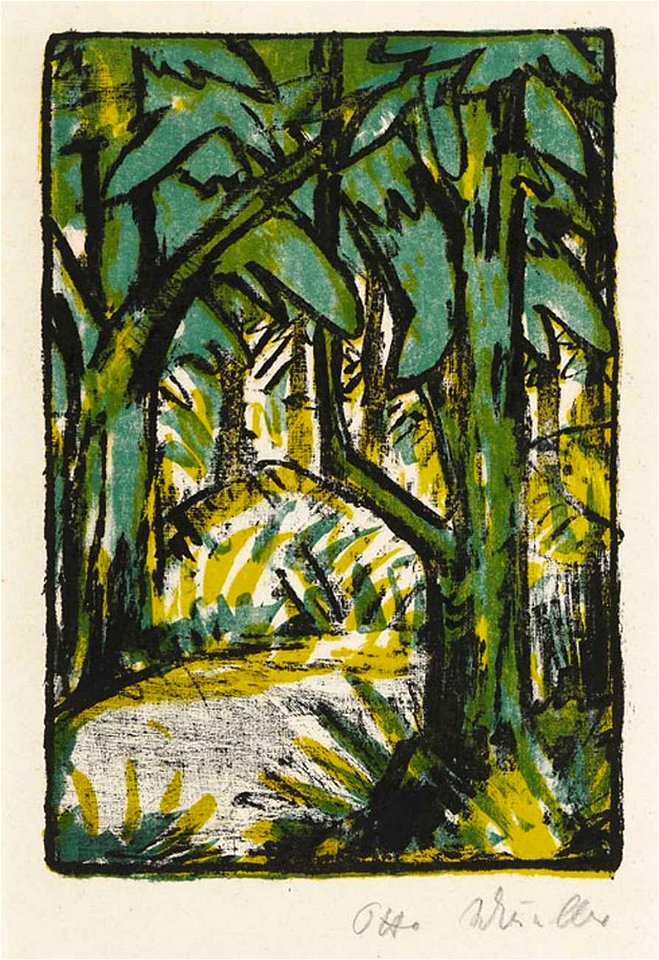 Otto Mueller Waldlandschaft c1924