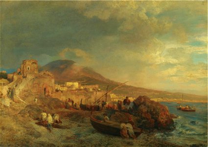 Oswald Achenbach - Der Golf von Neapel