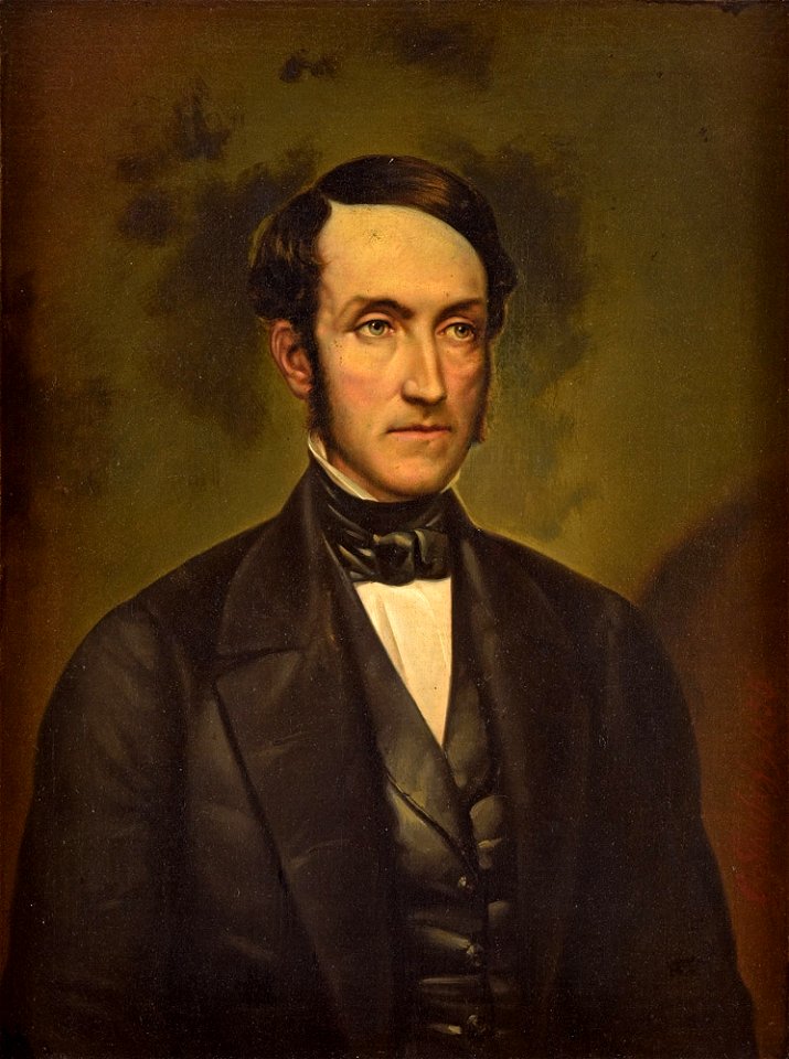 Otto Grashof Portrait eines Herrn 1855