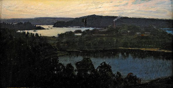Otto Hesselbom - View over Upperuds bruk