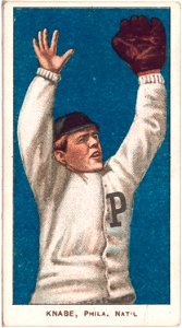 Otto Knabe, Philadelphia Phillies, baseball card portrait LCCN2008676528