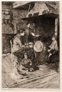 Otto H. Bacher (American, 1856-1909) - Etchings of Venice, The Lace Makers - 1920.18.6 - Cleveland Museum of Art