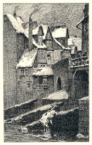 Otto Ubbelohde Marburg Die alte Weidenhäuser Brücke