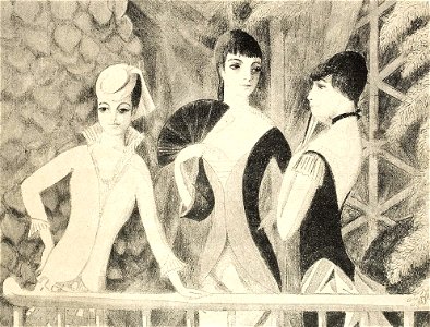 Otto von Wätjen - Auf dem Balkon