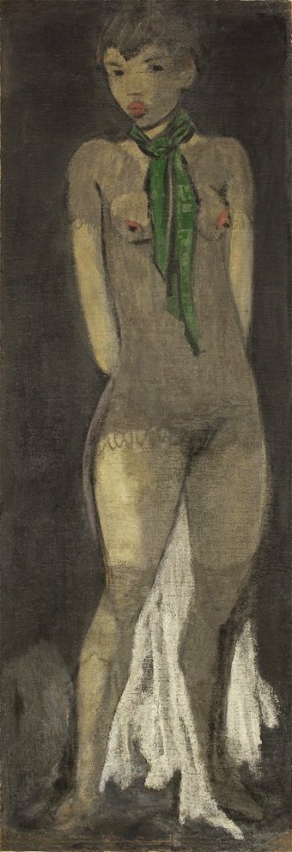 Otto Mueller Mädchen mit grünem Schal