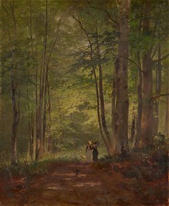 Otto Seitz - Waldinneres mit Staffage - G 209 - Lenbachhaus