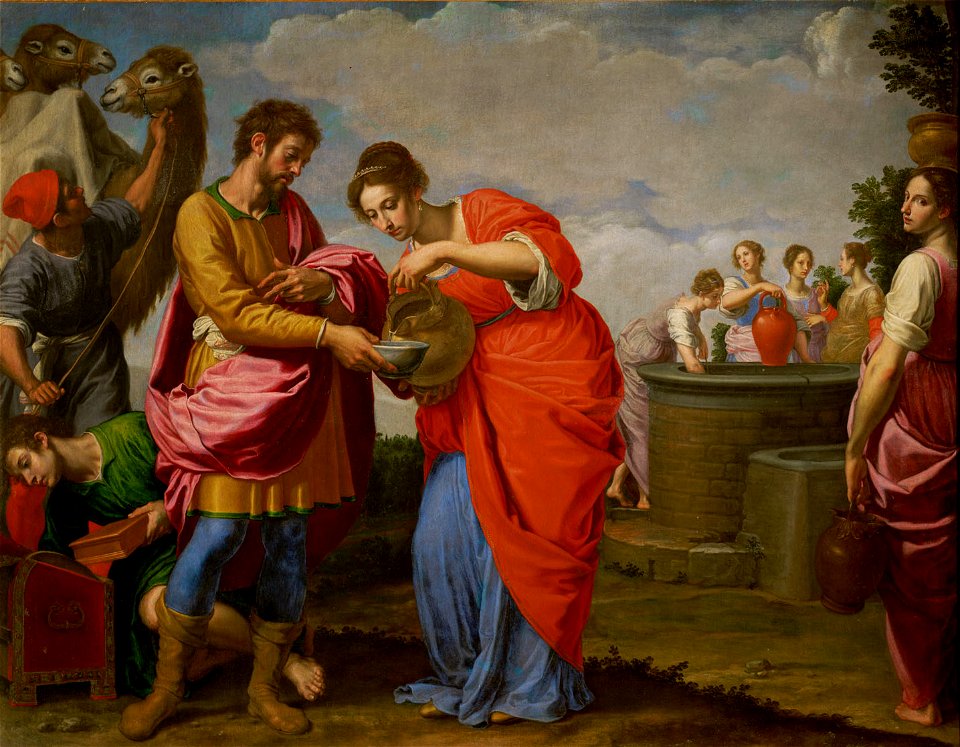 Ottavio Vannini - Rebekka und Elieser am Brunnen - GG 1573 - Kunsthistorisches Museum