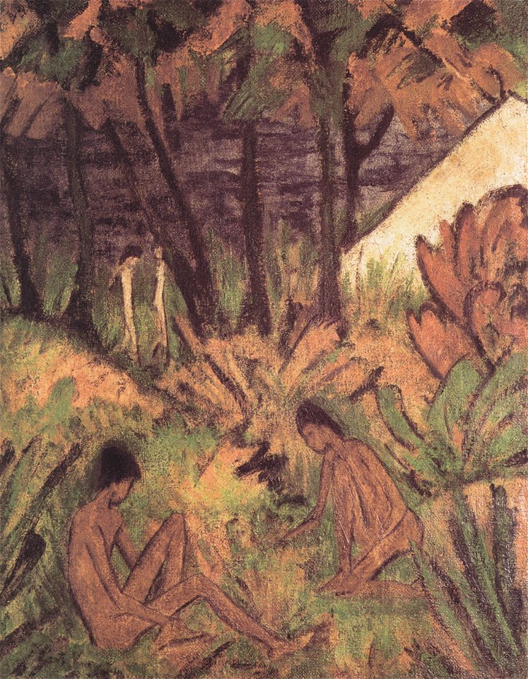 Otto Mueller - Badende am Waldsee - ca1919