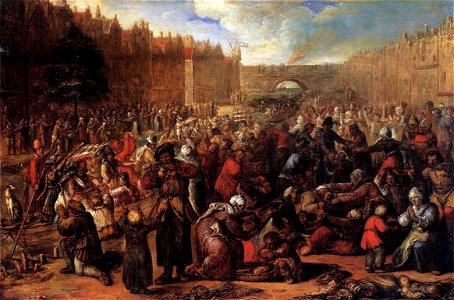 Otto van Veen - Distribution of Herring and White Bread during the Siege of Leiden - WGA24342