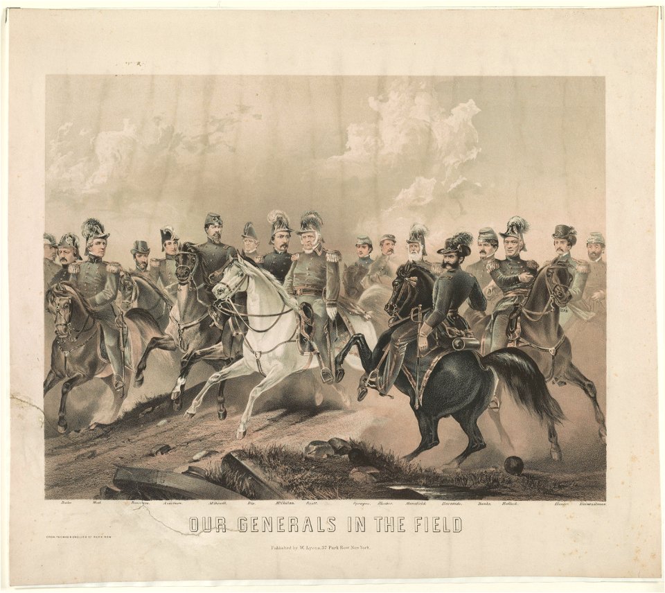 Our generals in the field - Crow, Thomas & Eno, Lith. 37 Park Row. LCCN90714111