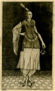 Ottoman woman - Sandys George - 1615. Free illustration for personal and commercial use.