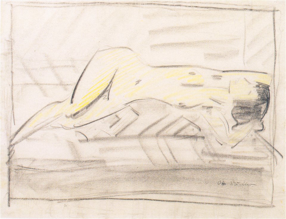 Otto Mueller - Mädchen auf der Liege - ca1926