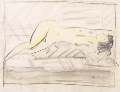 Otto Mueller - Mädchen auf der Liege - ca1926