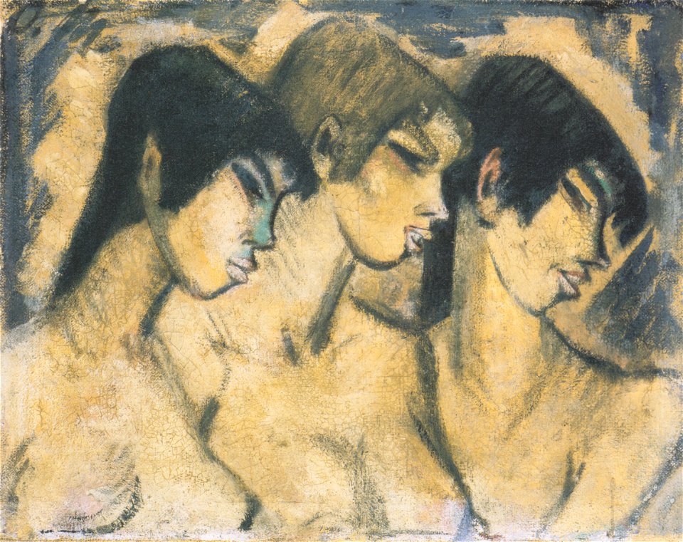 Otto Mueller - Drei Mädchen im Profil - ca1918