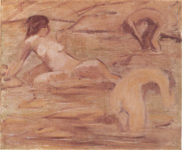 Otto Mueller - Badende in Braun - ca1911