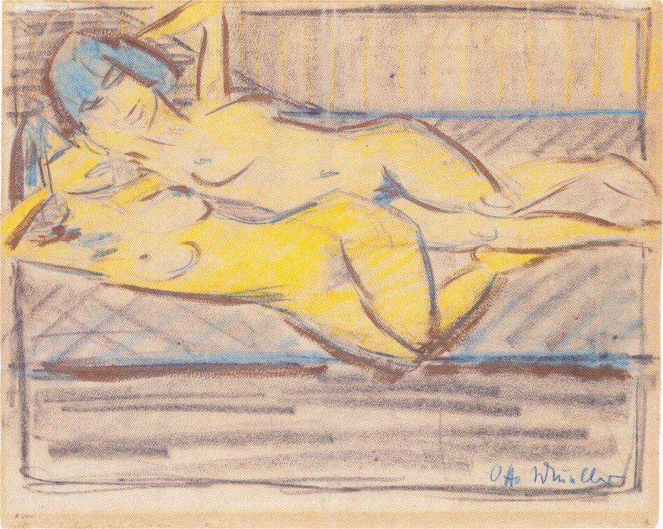Otto Mueller - Zwei liegende Mädchen - ca1926