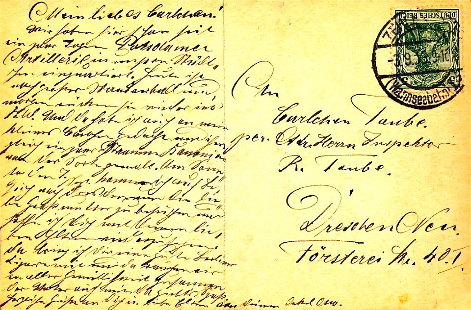 Otto Rasch Es lebe der Reservemann 1913 Rückseite