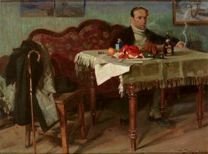 Otto Strützel Raucher 1908