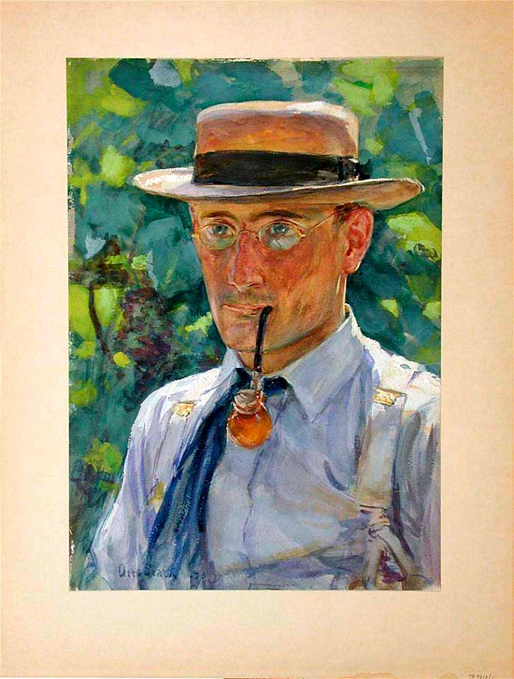 Otto Stark - Man with Pipe - 1999.68 - Indianapolis Museum of Art