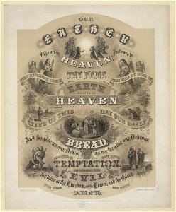 Our father who art in heaven ... - A. Hoen & Co., engravers, Baltimore. LCCN94512948