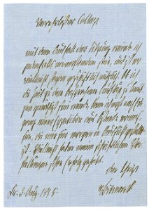 Otto von Bismarck Brief 1858-08-03