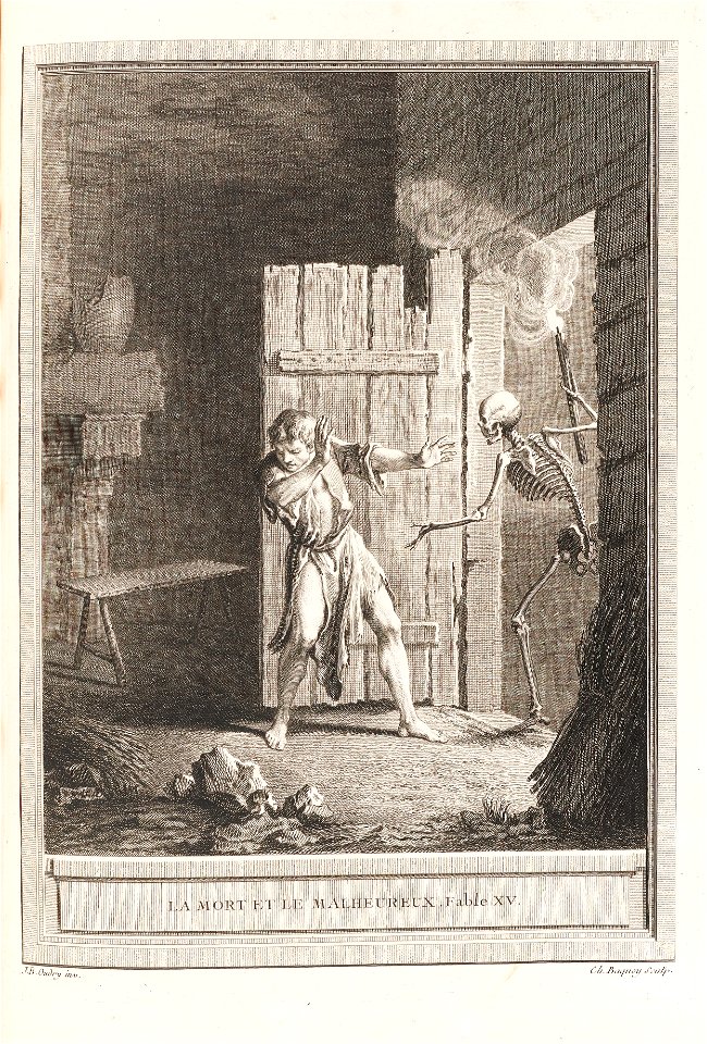Oudry La mort et le malheureux