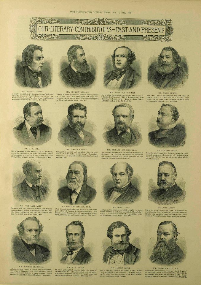 Our literary contributors - past and present - ILN 1892-0514-0022