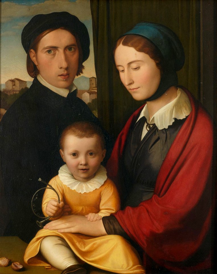 Overbeck - Self-portrait with family