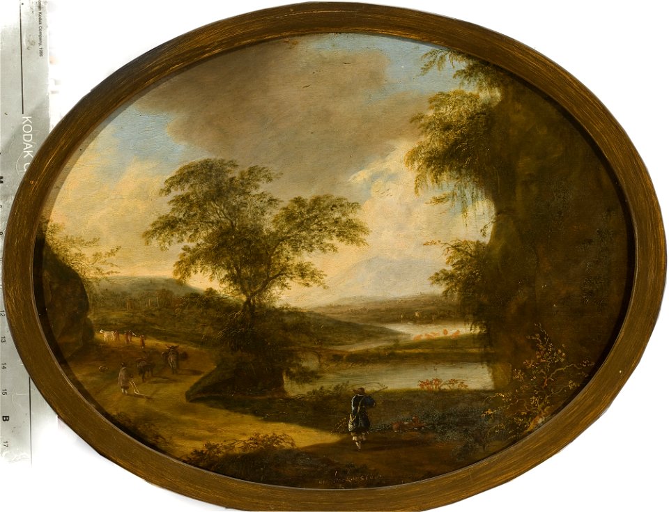 Ottomar Hackius - Italian landscape with hunters - M.Ob.1882 MNW - National Museum in Warsaw