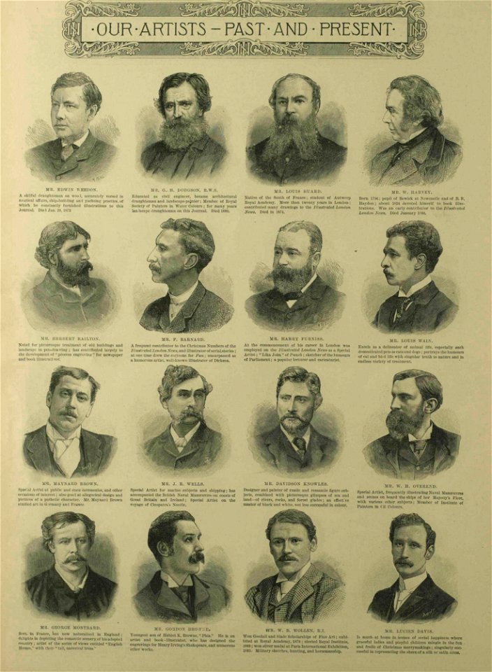 Our artists - past and present - ILN 1892-0514-0016